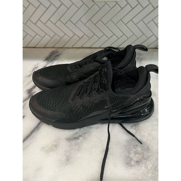 Nike Air Max 270 Triple Black Men’s Size 9.5 AH8050-005 All Black Sneakers main image 5